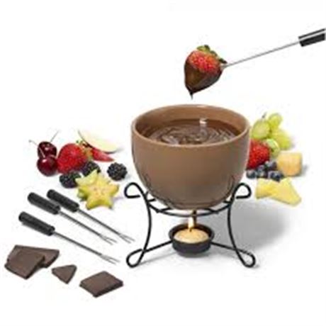 Service à fondue au chocolat Gourmet – 4 personnes, 480 ml