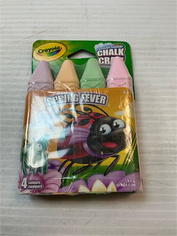Craies trottoir lavables Crayola 4 couleurs