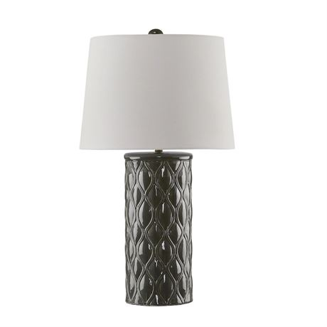PIÈCE MANQUANTE - Lampe de table en céramique gravée Allison