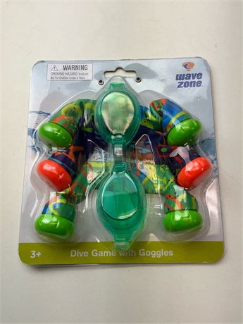 Jeu de plongée avec lunettes