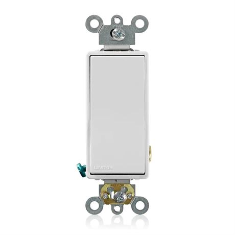 Interrupteur Leviton Decora 15A silencieux blanc