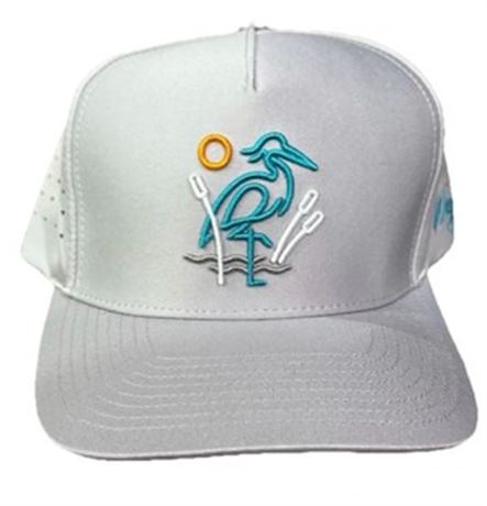 Casquette golf Waggle Great Blue OG snapback grise perforée neuve respir.