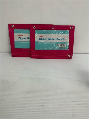 Pochette à glissière pour reliure (ensemble de 2)