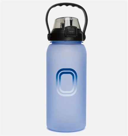 Bouteille de sport Overtime Elite bleu translucide (65 oz plastique)