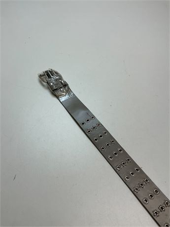 Ceinture grise triple boucle
