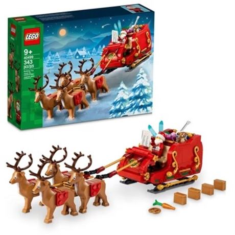 BOÎTE OUVERTE  - LEGO Traîneau du père Noël avec rennes 40499