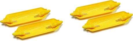 Assiettes à maïs Chef Craft avec supports – 4 unités x2