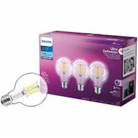 Ampoule Philips Ultra Definition G25 5W lumière du jour