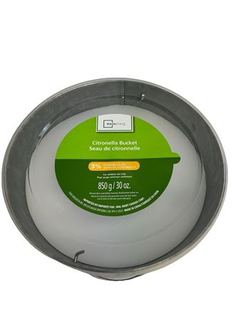 Bougie citronnelle extérieure 30 oz métal