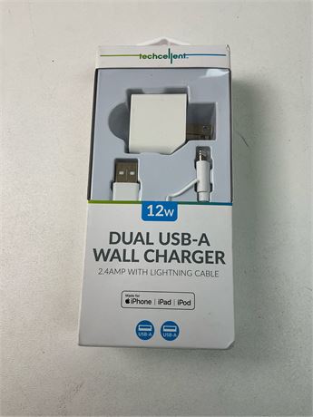 Chargeur mural double USB-A