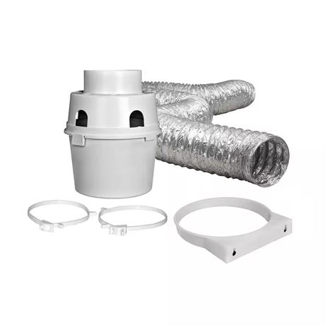 Trousse évent sécheuse intérieur 4 po x 5 pi avec conduit flexible