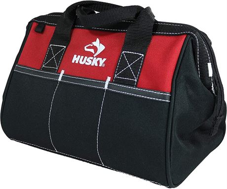Husky 12 Inch Contractor s Multi-Purpose Water-Resistant Tool Bag