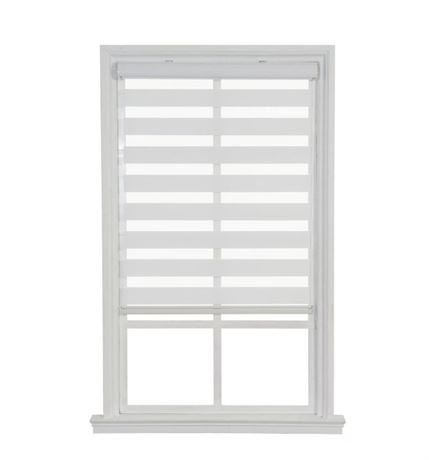 Store enrouleur zébré sans corde filtrant 36 x 72 po