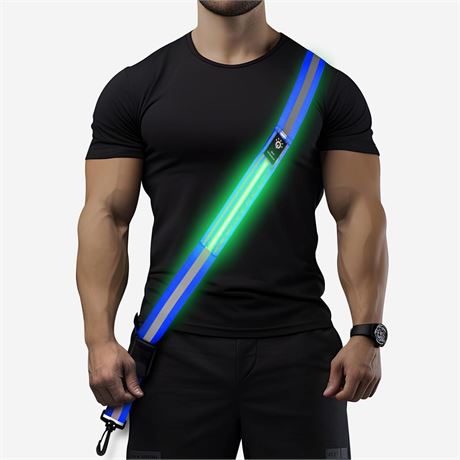 Ceinture LED réfléchissante ajustable