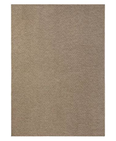 Tapis lavable Town & Country Pax texturé chevron uni Everwash 4'11 x 7 pi