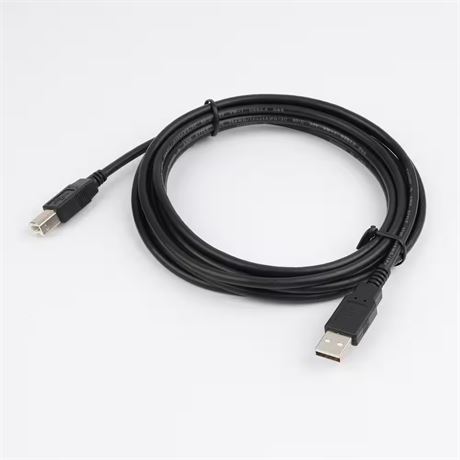 Câble USB imprimante 10 pi noir