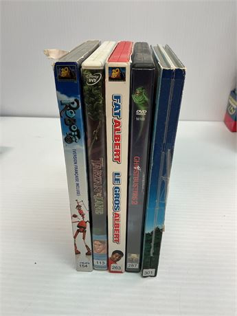 LOT DE 5 films enfants ou familiale
