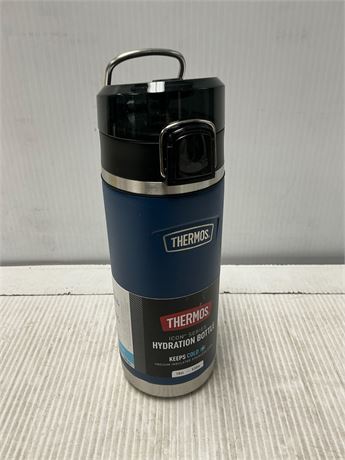 Bouteille Thermos ICON 18 oz bleu inox