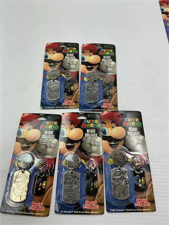 Médailles Super Mario Deluxe avec chaîne (5)