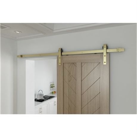 Quincaillerie porte grange Colonial Elegance rail 78,75 po or brossé