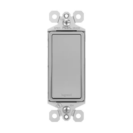 Interrupteur décoratif radiant 15A gris