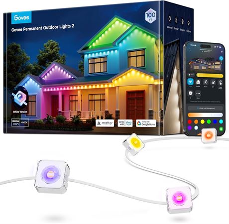 Lumières extérieures Govee RGBIC 100 pi