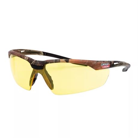 Lunettes de sécurité Camo jaune avec verres ambre