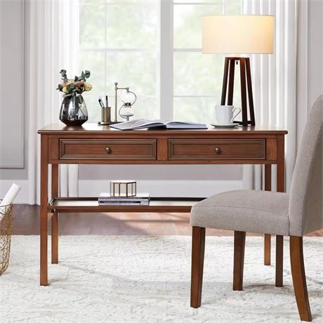 Bureau en bois Bradstone brun noyer