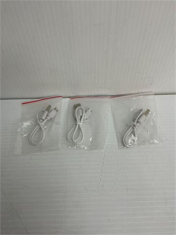 Câble de recharge USB-A vers Micro USB (ensemble de 3)