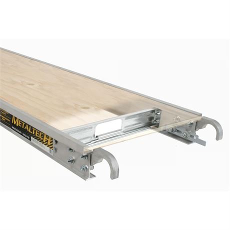 VOIR PHOTOS - Plateforme échafaudage MetalTech alu/contreplaqué 7pi x 19po