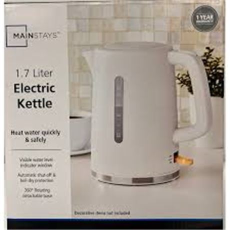 Bouilloire électrique Mainstays 1,7 L arrêt automatique