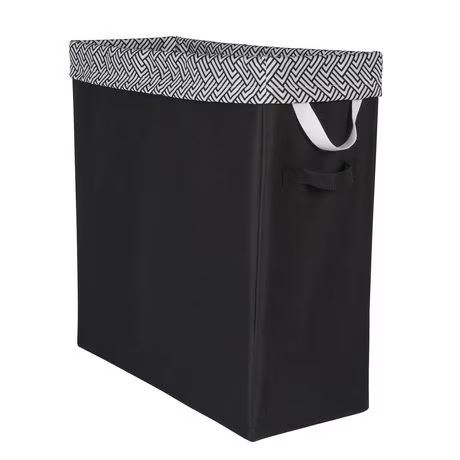 Panier à linge mince Neatfreak! avec sac amovible noir 1