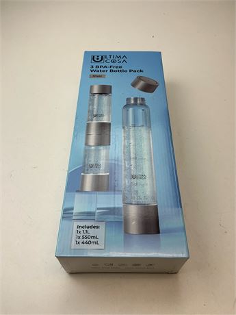 Bouteilles d’eau sans BPA – ensemble de 3