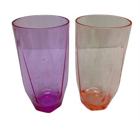Gobelets MCS Prism Jumbo rose 641 ml ensemble de 2