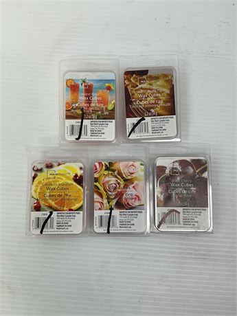 LOT DE 5 - Cubes cire parfumée Mainstays assortiment
