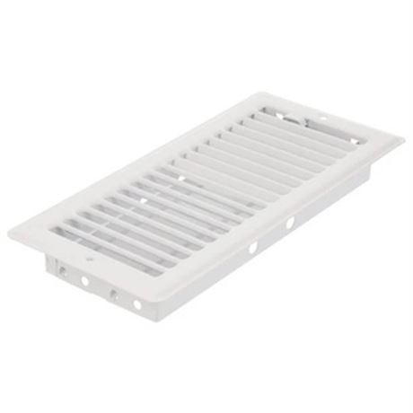 LOT DE 4 - Grille de plafond en acier blanc Imperial 4 po x 10 po