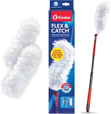 Trousse dépoussiérage O-Cedar Flex & Catch robuste, 3 recharges jetables