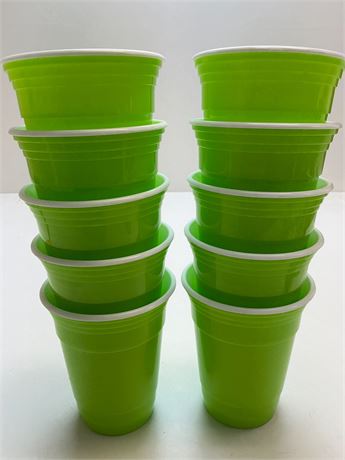 Verres en plastique rigide – Lot de 10