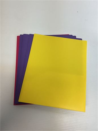 5 Portfolios à 2 sections (3 couleurs)