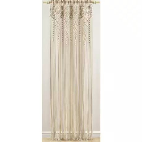 Rideau macramé bohème 40 x 84 po