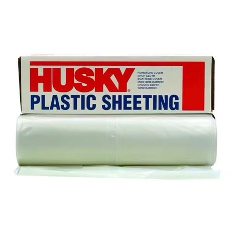 Pellicule plastique transparente Husky 50 x 8 pi 4 mil