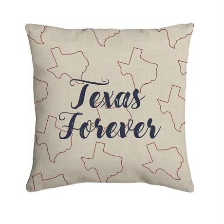Coussin extérieur Texas Forever 16 po