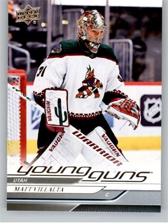 Carte recrue Upper Deck 2024-25 Matt Villalta Young Guns