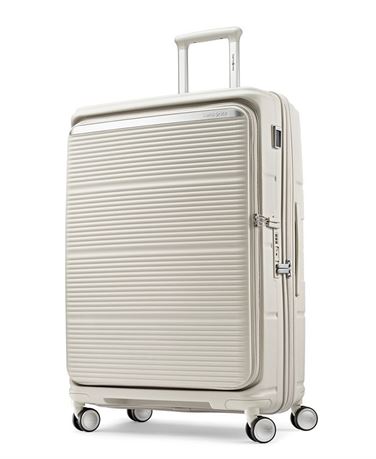 Valise pivotante rigide Samsonite Paralux grande 30 po - grise/beige