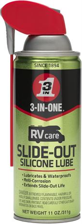 Lubrifiant silicone 3-IN-ONE RVcare pour glissières 11 oz