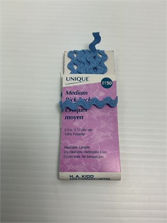 Galon serpentine moyen Unique 2,3 m 100% polyester