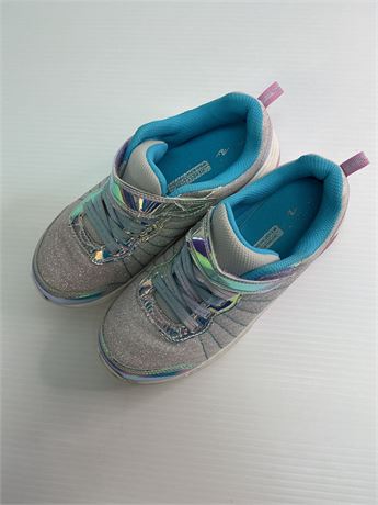 Souliers sport lumineux gris bleu fille gr.3