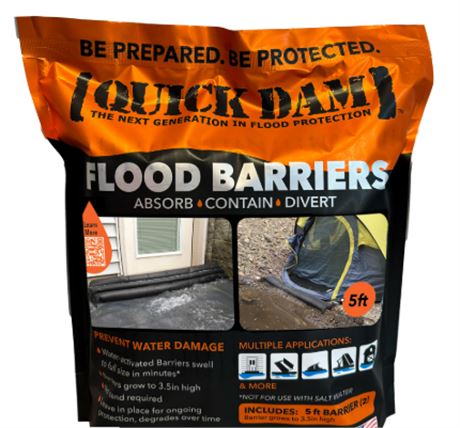 Pq 2 - barrière inondation Quick Dam 3,5 x 6 x 60 po