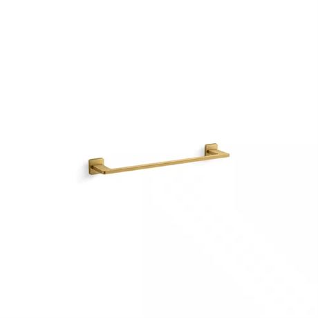 Barre porte-serviettes Mavera 18 po laiton moderne brossé