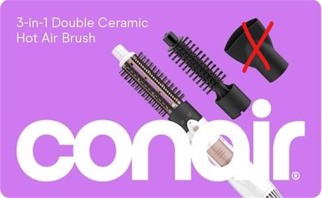 PIÈCE MANQUANTE - Brosse soufflante Conair double céramique 3 en 1, 1000 W